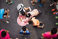 Participants of the Alien Party @ Space Museum take part in a mission to find out the debris of the alien spaceship.