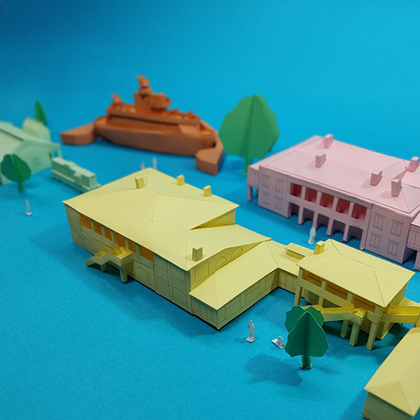 「折筑博物馆」纸模型系列